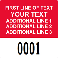 Square Custom Template   Numbering