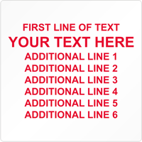 Square Custom Template   Text