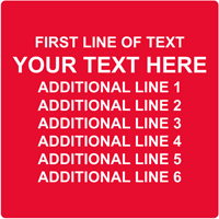 Square Custom Template   Text