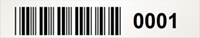 Warehouse Barcode Labels, Ceilings   2 in. x 8 in.