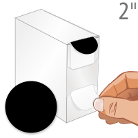 Black Color Coded Label