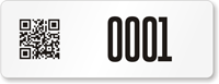 Custom QR Code Label, Add Your Own Numbering