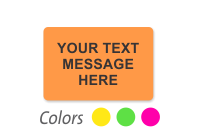 Customizable Fluorescent Label Template, Add Text
