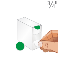 Green Color Coded Labels