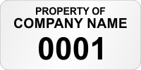 Customizable Super Economy Labels With Company Name, Numbering