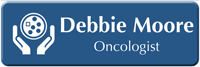 Customizable Oncologist LaserLogo Name Badge with Oncology Symbol