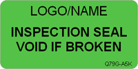 Inspection Seal   Void if Broken Label