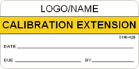 Calibration Extension Label [add name or logo]