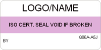 ISO Certification Seal, Void if Broken Label