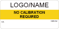 No Calibration Required Label Custom