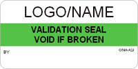 Validation Seal   Void if Broken Label