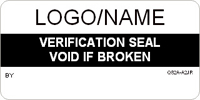 Verification Seal   Void if Broken Label