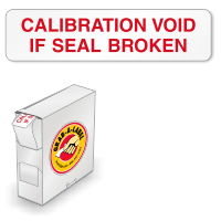 Calibration Void - 1/2" x 2", 2 Mil Destructible White Vinyl