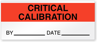 Critical Calibration By Date Write On Quality Control Label