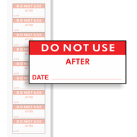 Do Not Use After: Date - Red