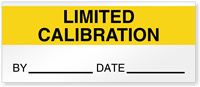 Limited Calibration By Date Write On Quality Control Label