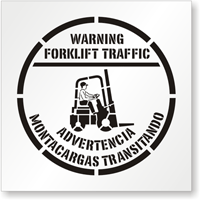 Warning Forklift Traffic