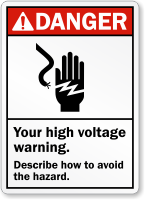 Personalized Describe How To Avoid The Hazard Sign