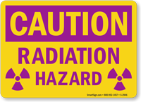 Caution Radiation Hazard Sign