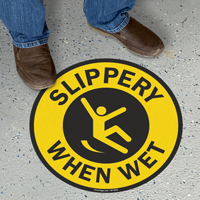 Anti Skid Vinyl Floor Sign