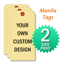 Custom Manila Tags, 2-Side Printed