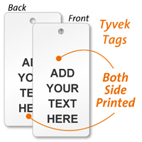 Both Side Printed Custom Tyvek Tag