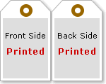 Double Sided Vertical Warehouse Tags