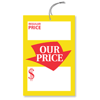 Large Regular Price and Our Price Tag
