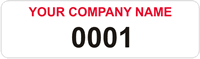 Tamper Labels, Company Name with Numbering