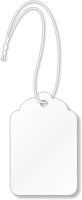 White Merchandise Tag (with strings)