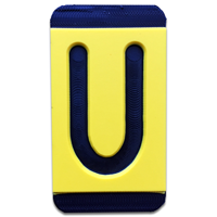 Horizontal Mounting  Character Black on Yellow "U"