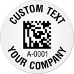 Circular 2D Custom Template   Barcode