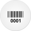 Custom Circular Barcode Label