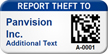 Report Theft Custom 2D Barcode Asset Tag