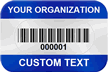 BikeGuard Custom Asset Barcode Tag