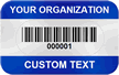 Custom Asset Barcode Tag