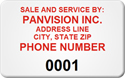 Asset Label, Sale and Service by Company Name, Phone Number