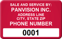 Asset Label, Sale and Service by Company Name, Phone Number