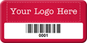 Asset Label, Company Name with Barcode