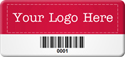 Asset Label, Company Name with Barcode
