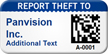 Custom 2D Report Theft Barcode Asset Tag
