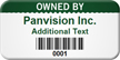 Custom Owned By Asset Tag with Barcode