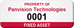 Custom Fixed Asset Tag with Numbering