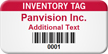 Custom Inventory Tag with Barcode 