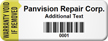 Customized Warranty Void Asset Tag with Barcode