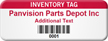 Customizable Inventory Asset Tag with Barcode