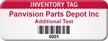 Personalized Inventory Asset Tag with Barcode