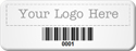 Custom Barcode Tags, 3/4 in. x 2 in.