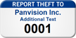 Report Theft To Custom Asset Tag with Numbering