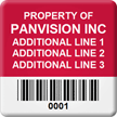 Asset Label, Company Name with Numbering